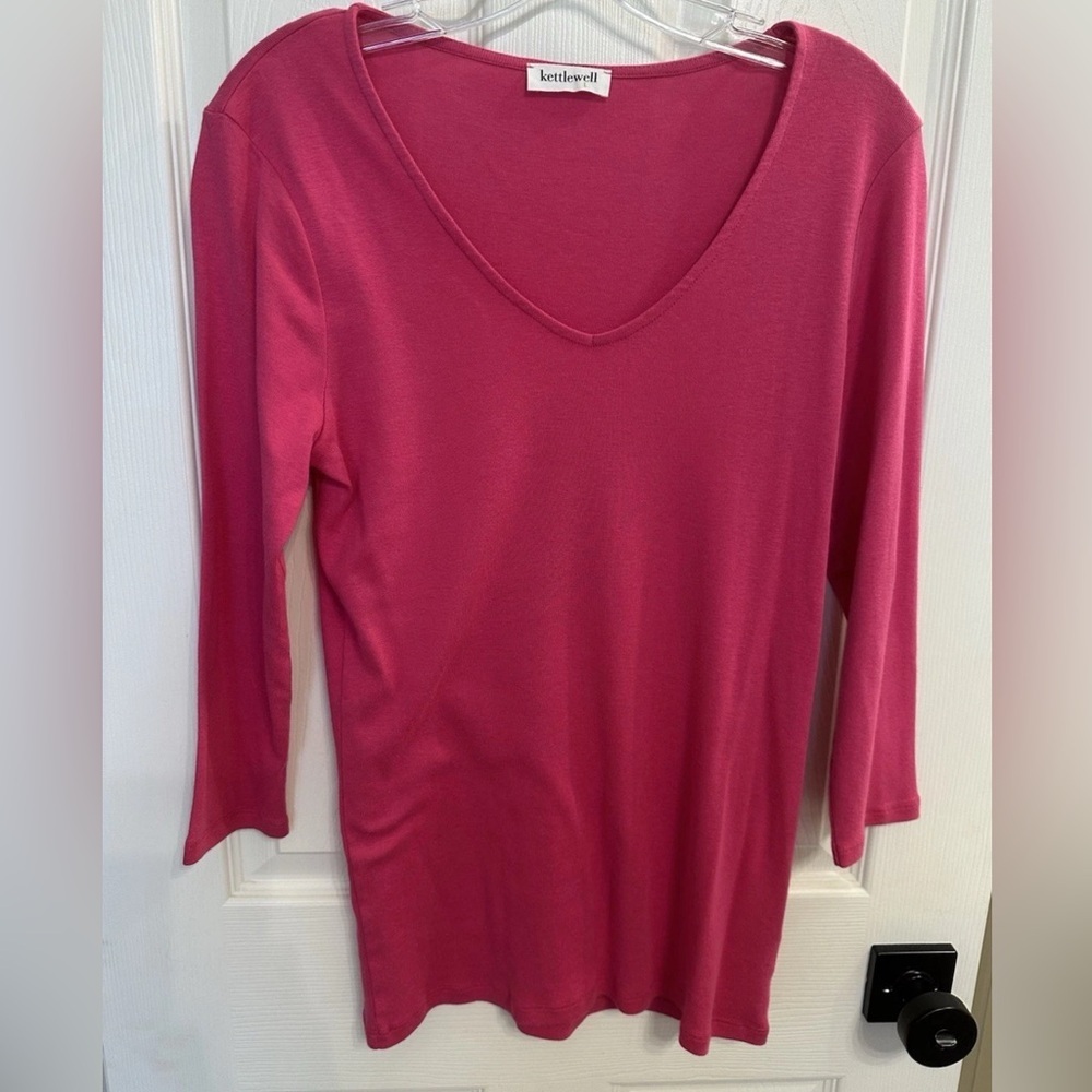 Kettlewell Colours Essential V-Neck Tee in Cotton Size L